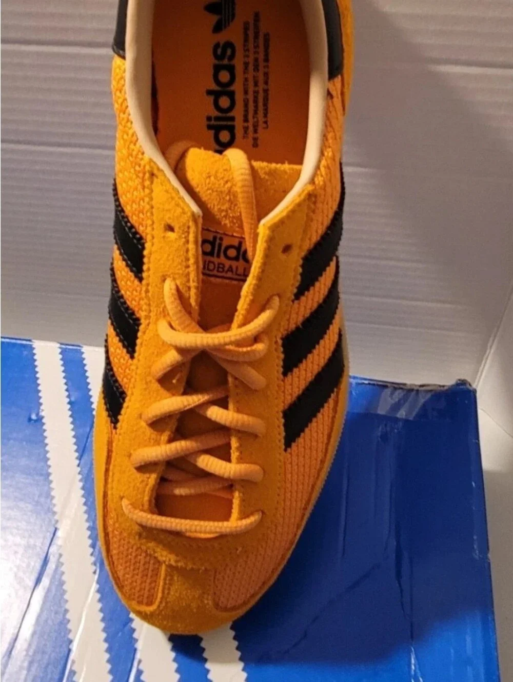 Men's Adidas Handball Spezial Crew Orange & Black 8.5